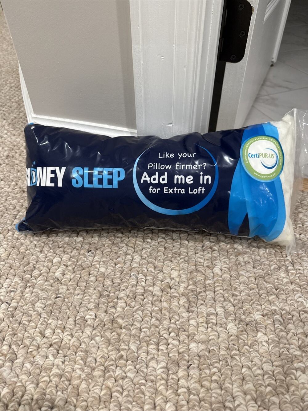 Sidney Sleep Pillow Excess Foam, Extra Memory Foam Filler for Pillow, NEW